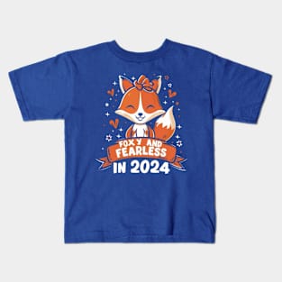 Foxy and fearless in 2024 Kids T-Shirt